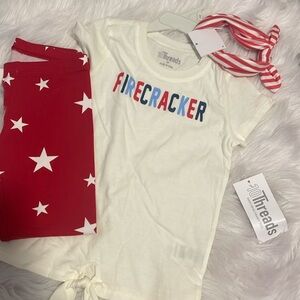 4th of July bundle - leggings / tee NEW